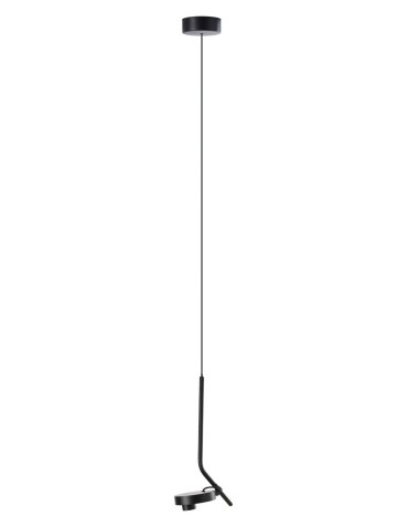 Azzardo ISEO Wisząca BK Czarny Mat 1xLED Wisząca Wychylna AZ5634