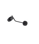 Kinkiety na wysięgniku - Azzardo ISEO ARM WALL BK Czarny Mat 1xLED Kinkiet Wychylny na Wysięgniku AZ5632 - product 1