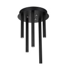 Lampy sufitowe nowoczesne - Azzardo ILIOS 5 Sufitowa 3-STEP DIMM BK Czarny Mat 8xLED 3 Tryby Jasności Rurki Sople AZ5750 - product 1