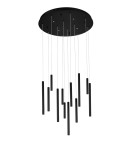 Lampy wiszące rurki - Azzardo ILIOS 12 Wisząca 3-STEP DIMM BK Czarny Mat 16xLED 3 Tryby Jasności Rurki Sople AZ5744 - product 1
