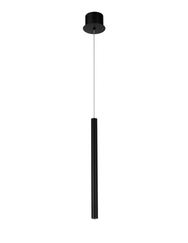 Azzardo ILIOS 1 Wisząca BK Czarny Mat 1xLED AZ5741