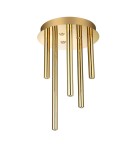Lampy sufitowe nowoczesne - Azzardo ILIOS 5 Sufitowa 3-STEP DIMM GO Złoty Połysk 8xLED 3 Tryby Jasności Rurki Sople AZ5751 - product 1