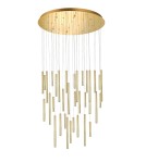 Lampy wiszące rurki - Azzardo ILIOS 36 Wisząca 3-STEP DIMM GO Złoty Połysk 40xLED 3 Tryby Jasności Rurki Sople AZ5748 - product 1