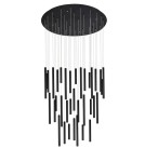 Lampy wiszące rurki - Azzardo ILIOS 36 Wisząca 3-STEP DIMM BK Czarny Mat 40xLED 3 Tryby Jasności Rurki Sople AZ5747 - product 1