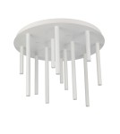 Lampy sufitowe nowoczesne - Azzardo ILIOS 12 Sufitowa 3-STEP DIMM WH Biały 16xLED 3 Tryby Jasności Rurki Sople AZ5755 - product 1