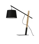 Lampy stołowe z abażurem - Azzardo GARDA TABLE BK Czarny 1xE27 Stołowa z Abażurem Regulacja Wysokości AZ5644 - product 1