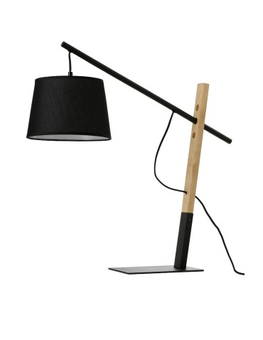Azzardo GARDA TABLE BK Czarny 1xE27 Stołowa z Abażurem Regulacja Wysokości AZ5644