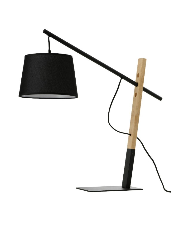 Azzardo GARDA TABLE BK Czarny 1xE27 Stołowa z Abażurem Regulacja Wysokości AZ5644