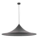 Lampy wiszące pojedyncze - Azzardo KELDAN 90 BK Czarny Mat 1xE27 Wisząca Kapelusz AZ5904 - product 1