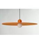 Lampy wiszące designerskie - Azzardo FREYA ORANGE Pomarańczowy 1xLED Wisząca Filcowa Kapelusz AZ5906 - product 2