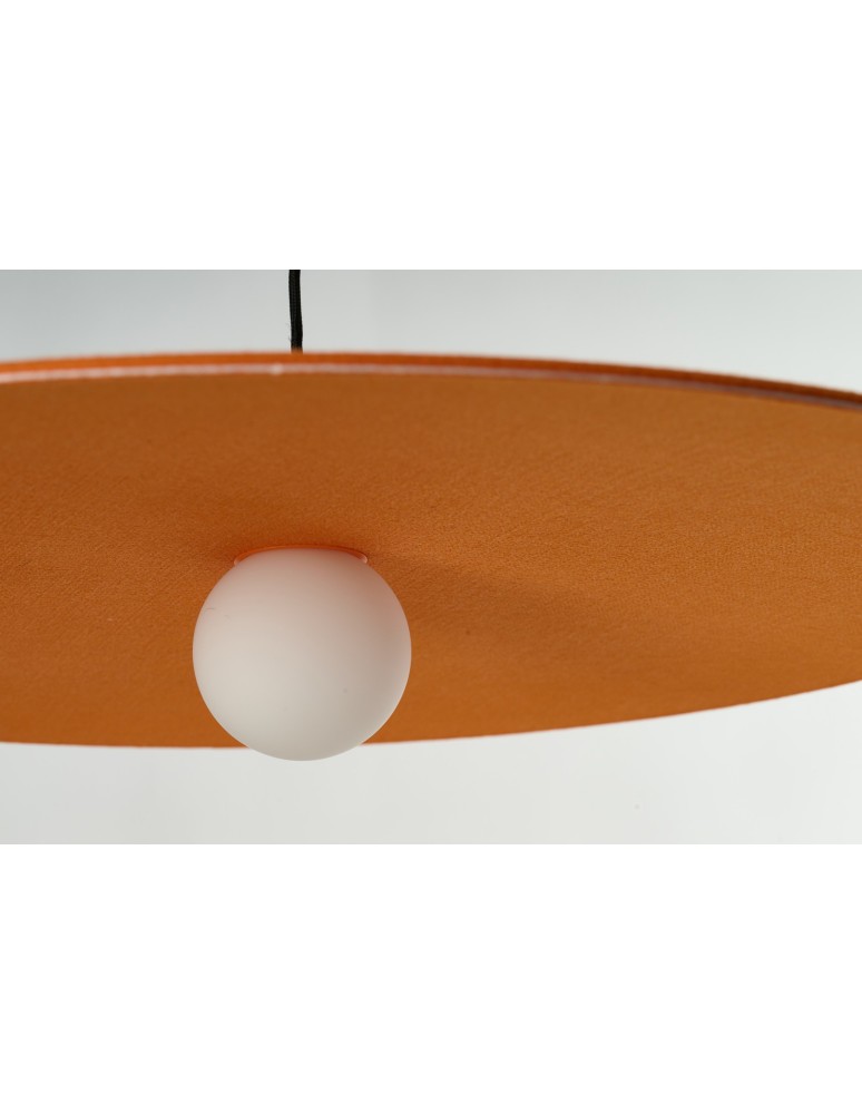 Azzardo FREYA ORANGE Pomarańczowy 1xLED Wisząca Filcowa Kapelusz AZ5906