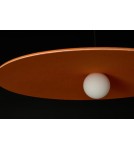 Lampy wiszące designerskie - Azzardo FREYA ORANGE Pomarańczowy 1xLED Wisząca Filcowa Kapelusz AZ5906 - product 8