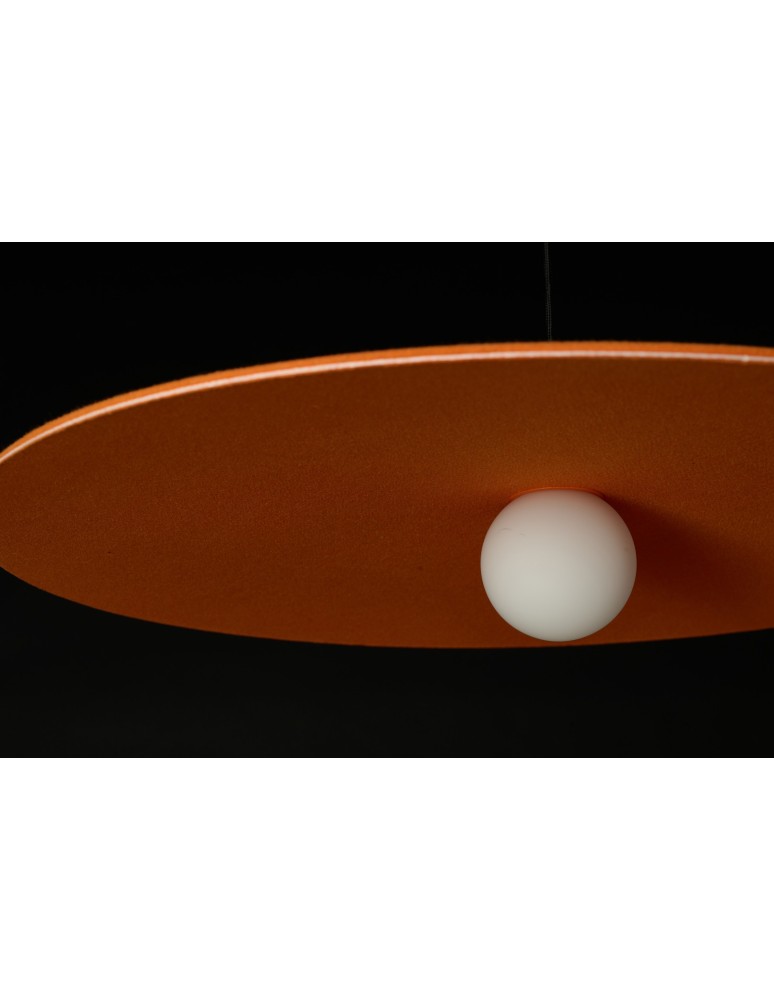 Azzardo FREYA ORANGE Pomarańczowy 1xLED Wisząca Filcowa Kapelusz AZ5906