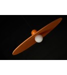 Lampy wiszące designerskie - Azzardo FREYA ORANGE Pomarańczowy 1xLED Wisząca Filcowa Kapelusz AZ5906 - product 9