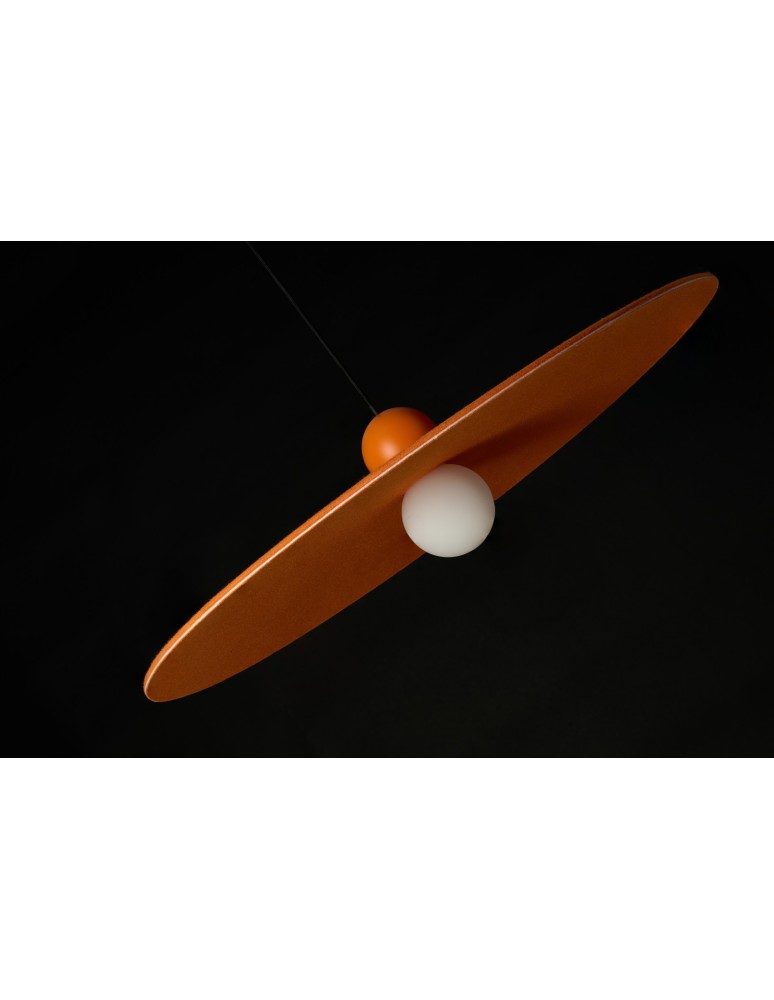 Azzardo FREYA ORANGE Pomarańczowy 1xLED Wisząca Filcowa Kapelusz AZ5906