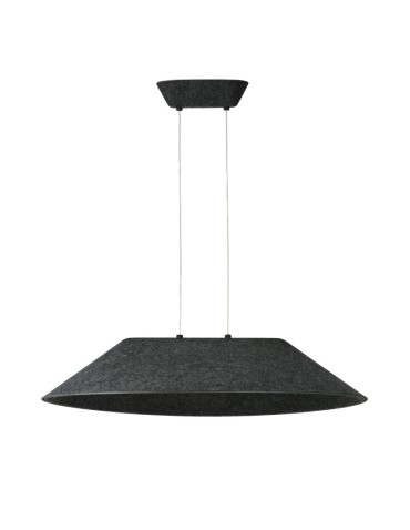 Azzardo FELMAN BK Czarny 1xLED Wisząca Lampa z Filcu Opcja Ściemniania AZ5900