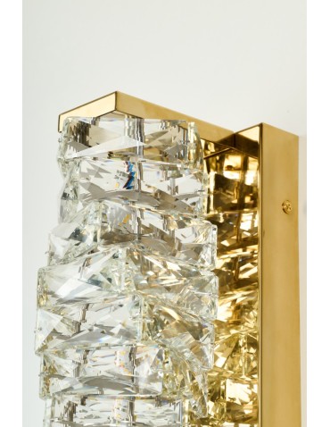Azzardo FLORENCE WALL GO Złoty Połysk/Transparentny 1xLED Ścienna Kryształowa AZ6188 - produkt 2