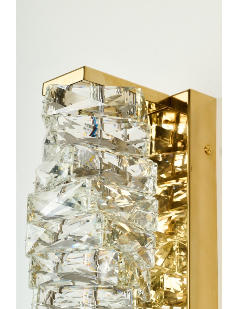 Azzardo FLORENCE WALL GO Złoty Połysk/Transparentny 1xLED Ścienna Kryształowa AZ6188 Azzardo FLORENCE WALL GO Złoty Połysk/Transparentny 1xLED Ścienna Kryształowa AZ6188