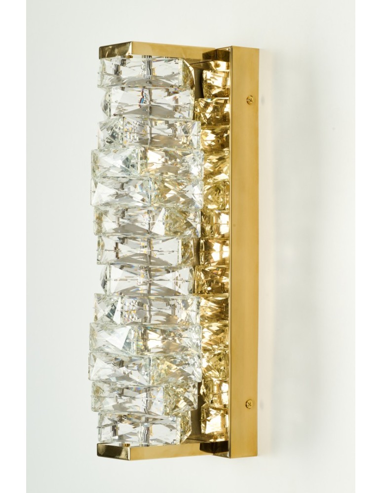 Azzardo FLORENCE WALL GO Złoty Połysk/Transparentny 1xLED Ścienna Kryształowa AZ6188 Azzardo FLORENCE WALL GO Złoty Połysk/Transparentny 1xLED Ścienna Kryształowa AZ6188