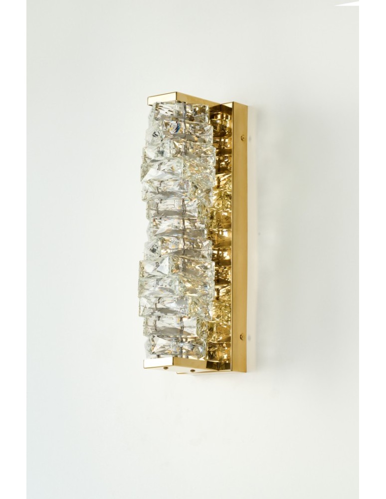 Azzardo FLORENCE WALL GO Złoty Połysk/Transparentny 1xLED Ścienna Kryształowa AZ6188 Azzardo FLORENCE WALL GO Złoty Połysk/Transparentny 1xLED Ścienna Kryształowa AZ6188