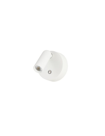 Azzardo COMO ROUND WALL WH Biały 1xLED Kinkiet z Dotykowym Włacznikiem i Ściemniaczem AZ5629