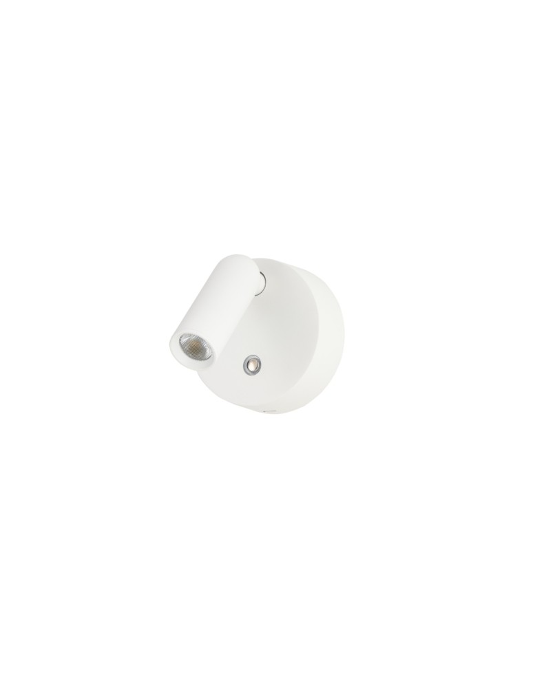 Azzardo COMO ROUND WALL WH Biały 1xLED Kinkiet z Dotykowym Włacznikiem i Ściemniaczem AZ5629