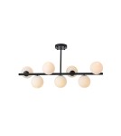Lampy wiszące kule - YASKR Lampa Sufitowa Bolti 7xE14 czarna PLC0104-BK 101 cm  - product 2