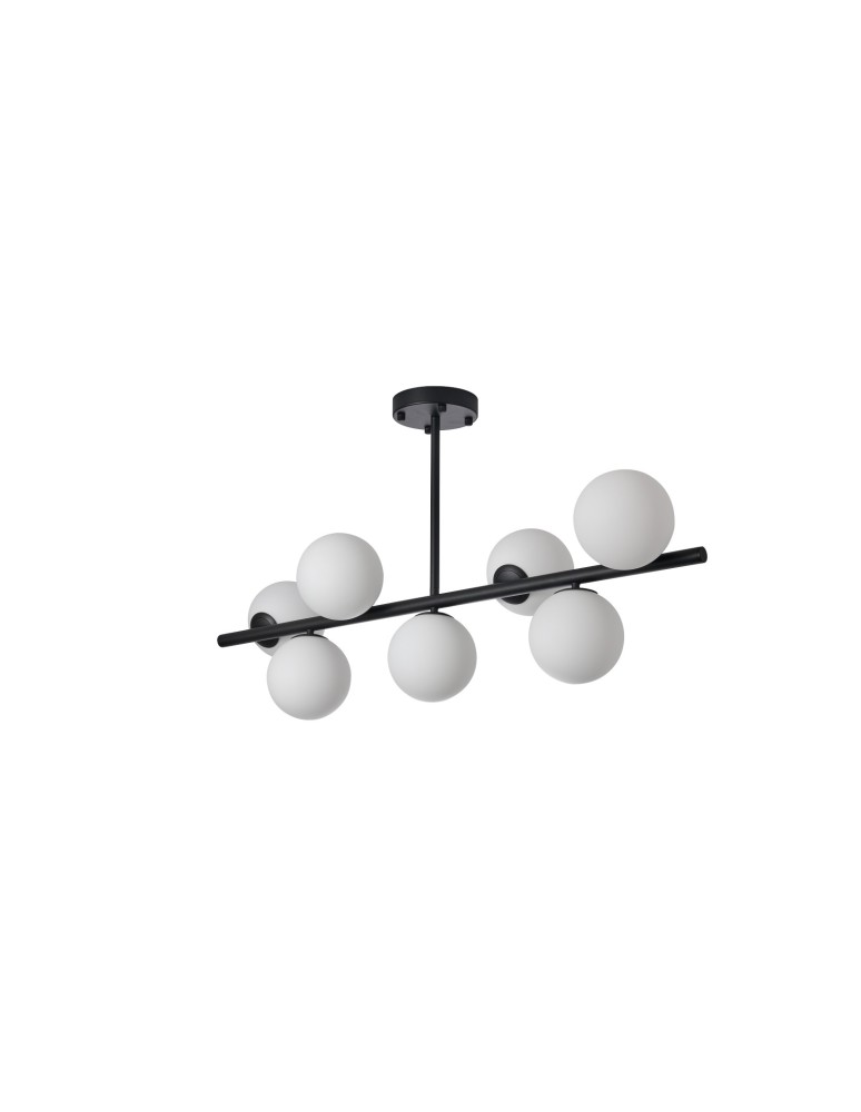YASKR Lampa Sufitowa Bolti 7xE14 czarna PLC0104-BK 101 cm