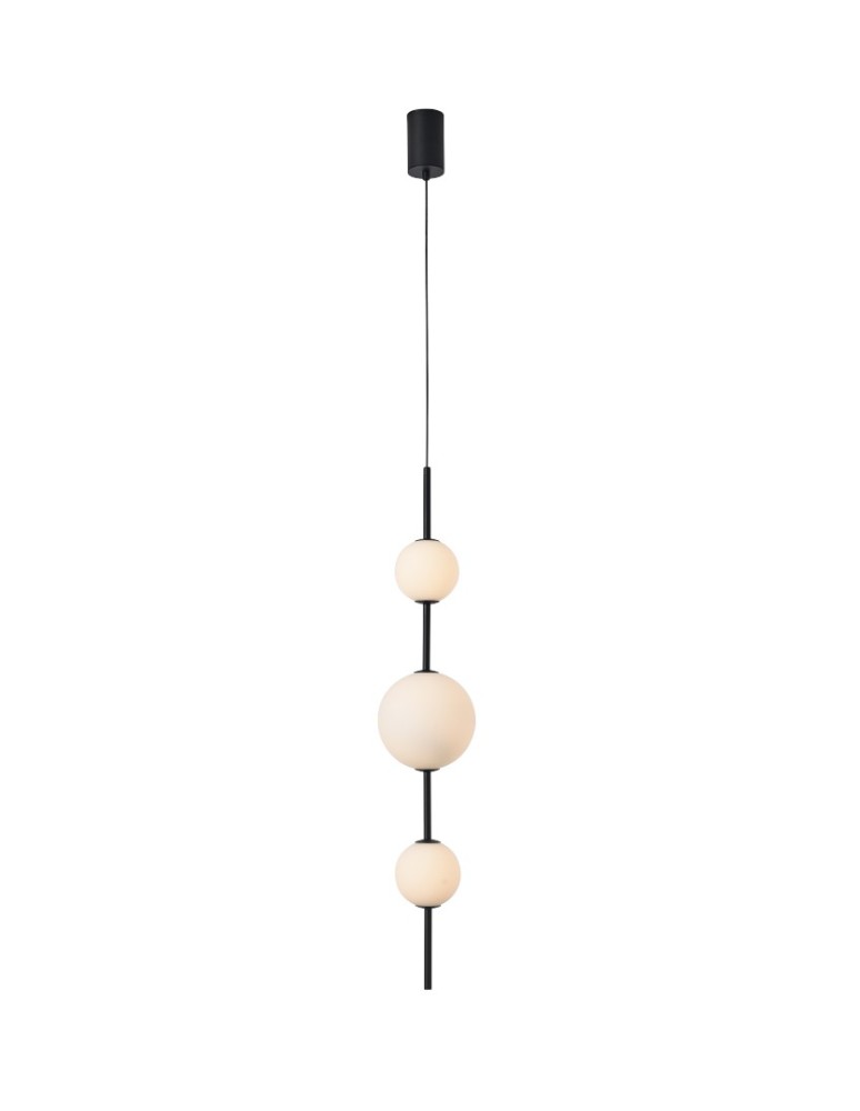 YASKR Lampa Wisząca Bolti IP44 LED czarna PL0109-3 YASKR Lampa Wisząca Bolti IP44 LED czarna PL0109-3