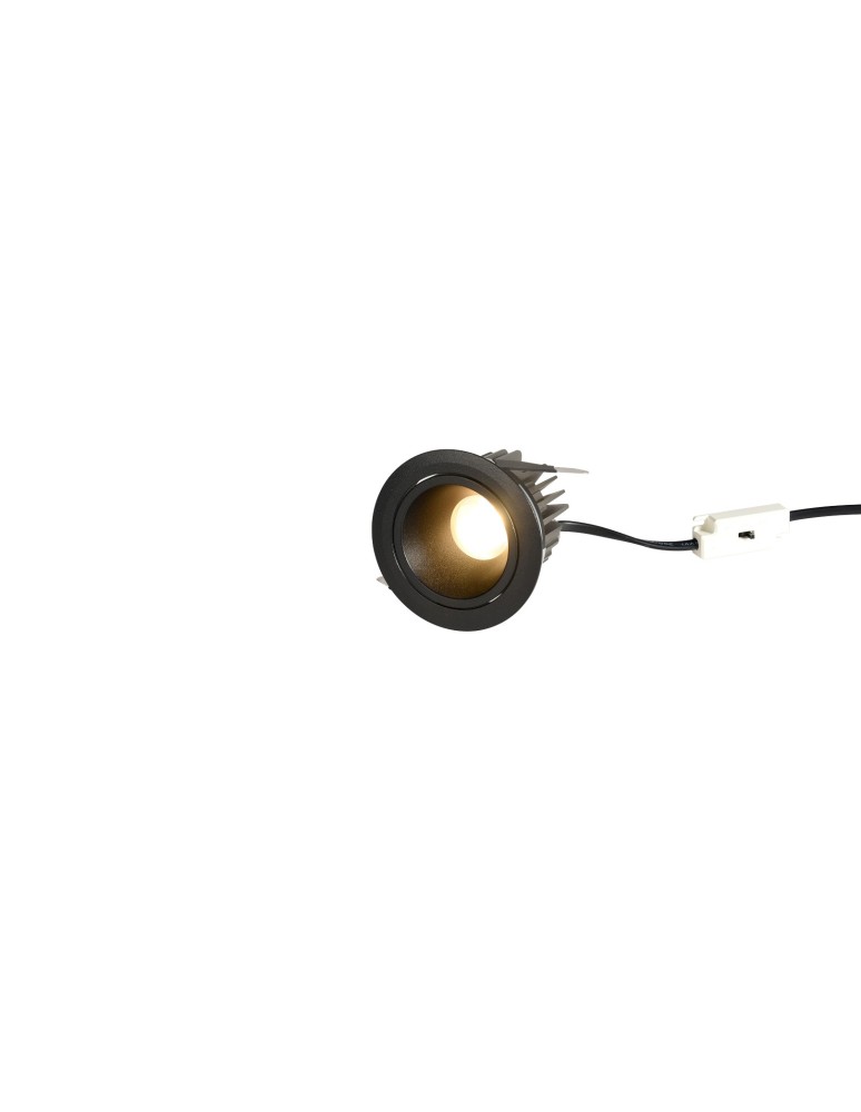 YASKR Oczko podtynkowe Pik LED czarne RL0106-CCT-BK YASKR Oczko podtynkowe Pik LED czarne RL0106-CCT-BK