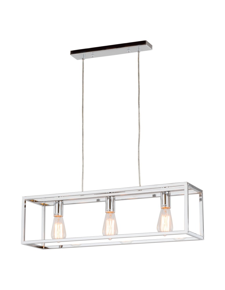 Lampy wiszące loftowe - ITALUX Sigalo Wisząca 3xE27 MD-BR4367-D3 CH - produkt kolory-swiatla.pl 1