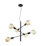 Lampy wiszące - ITALUX Madalyn Wisząca 6xE27 MDM3582/6 BK - produkt 1