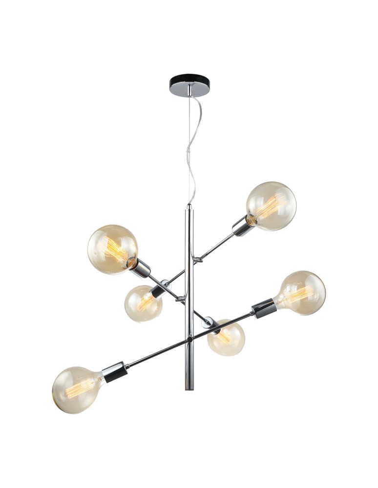 Lampy wiszące - ITALUX Madalyn Wisząca 6xE27 MDM3582/6 CH - produkt kolory-swiatla.pl 1