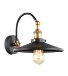 Kinkiety - ITALUX Verda Kinkiet 1xE27 MBM-3458/1 BK+GD - produkt 1