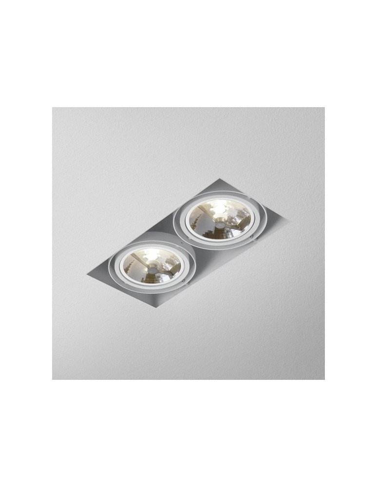 Lampy podtynkowe bezramkowe - trimless - Aqform SQUARES 111x2 12V trimless Wpust 31912-0000-T8-PH - produkt kolory-swiatla.pl 1
