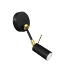 Milagro Kinkiet IRIS Black/Gold 1x mini GU10 MLP7269 Milagro Kinkiet IRIS Black/Gold 1x mini GU10 MLP7269