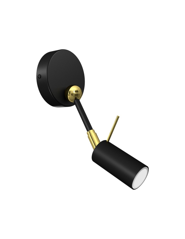 Milagro Kinkiet IRIS Black/Gold 1x mini GU10 MLP7269 Milagro Kinkiet IRIS Black/Gold 1x mini GU10 MLP7269