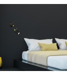 Milagro Kinkiet IRIS Black/Gold 1x mini GU10 MLP7269 Milagro Kinkiet IRIS Black/Gold 1x mini GU10 MLP7269