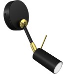 Milagro Kinkiet IRIS Black/Gold 1x mini GU10 MLP7269 Milagro Kinkiet IRIS Black/Gold 1x mini GU10 MLP7269
