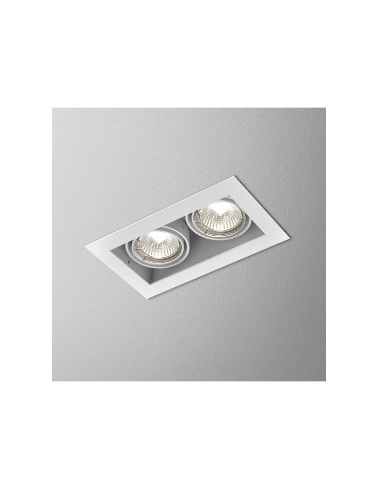 Lampy podtynkowe kwadratowe - Aqform SQUARES 50x2 230V Wpust 36812-0000-U8-PH - produkt kolory-swiatla.pl 1
