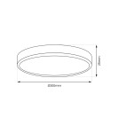 Milagro Plafon MAQ 24W 3CCT Czarny ML0439 Milagro Plafon MAQ 24W 3CCT Czarny ML0439