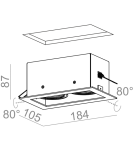 Lampy podtynkowe kwadratowe - Aqform SQUARES 50x2 230V Wpust 36812-0000-U8-PH - product 2