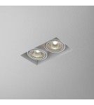 Lampy podtynkowe bezramkowe - trimless - Aqform SQUARES 50x2 trimless 230V Wpust 37012-0000-U8-PH - product 1