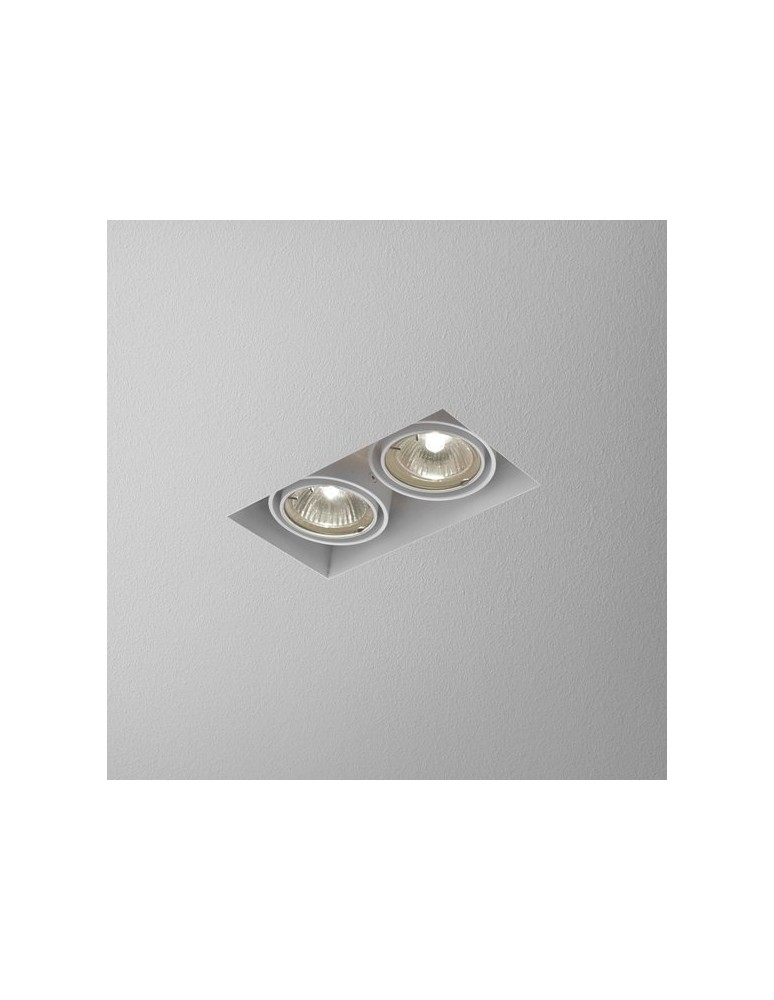 Lampy podtynkowe bezramkowe - trimless - Aqform SQUARES 50x2 trimless 230V Wpust 37012-0000-U8-PH - produkt kolory-swiatla.pl 1