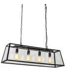 Lampy wiszące loftowe - ITALUX Laverno Wisząca 4xE27 MD-102721-4-B - product 1