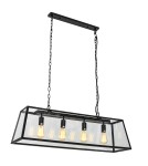 Lampy wiszące loftowe - ITALUX Laverno Wisząca 4xE27 MD-102721-4-B - product 2
