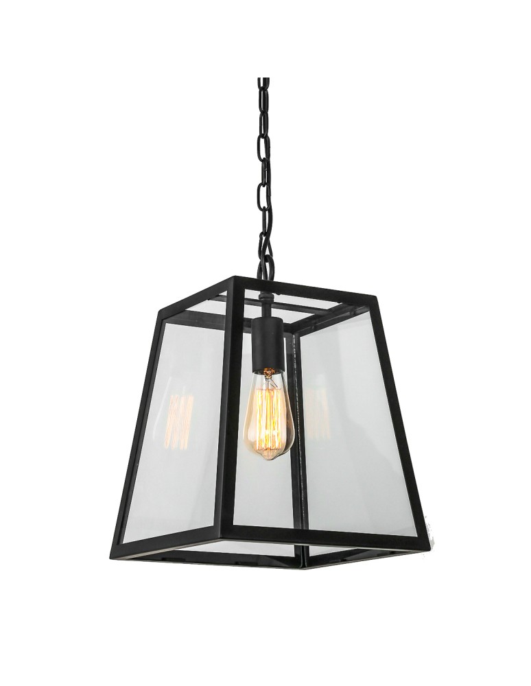 Lampy wiszące loftowe - ITALUX Laverno Wisząca 1xE27 MD-102821-1-B - produkt kolory-swiatla.pl 1