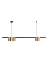 Milagro Lampa wisząca (listwa) GENESIS BLACK GOLD 5xGU10 ML0369