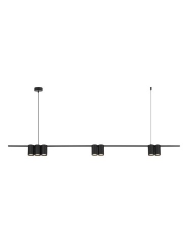 Milagro Lampa wisząca (listwa) GENESIS BLACK 7xGU10 ML0370