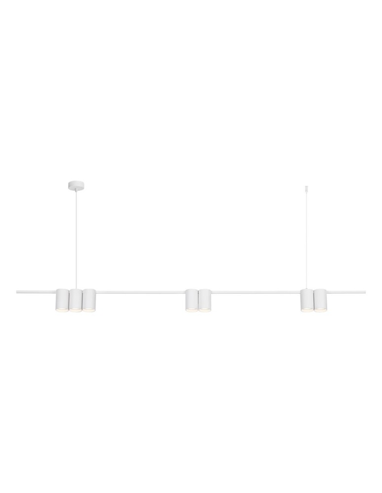 Milagro Lampa wisząca (listwa) GENESIS WHITE 7xGU10 ML0371